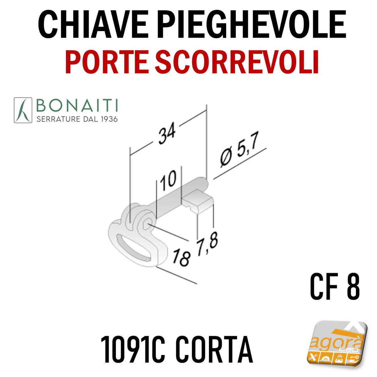 CHIAVE SNODATA SOTTOLAVELLO MM.300