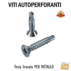 viti alta qualità per metallo con testa piana svasata inserto a croce zincata autoperforante auto filettante auto forante in pronta consegna in offerta