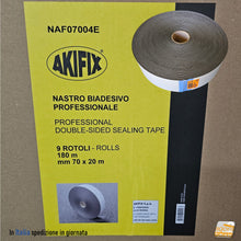 Load image into Gallery viewer, Nastro Biadesivo per cartongesso 70mm x 20 metri rotolo 7cm 20mt professionale ctg biadesivizzato promozione
