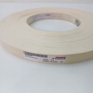 BORDO ABS EGGER BEIGE CREMA U222 ST9 0,8 X 23MM ROTOLO 75MT PER BORDATRICE automatica o da incollare