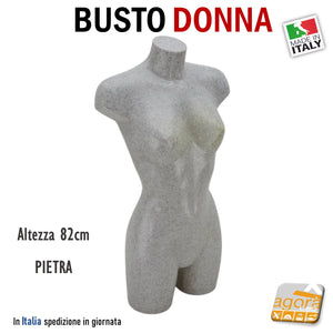 manichino donna esposizione abiti vestiti vetrina negozi di abbigliamento busto torso donne famminile senza testa con attacco schiena attacco gamba attacco collo plastica manichini negozio grigio