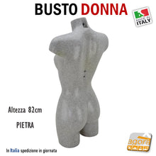 Carica l&#39;immagine nel visualizzatore di Gallery, manichino donna esposizione abiti vestiti vetrina negozi di abbigliamento busto torso donne famminile senza testa con attacco schiena attacco gamba attacco collo plastica manichini negozio made in italy
