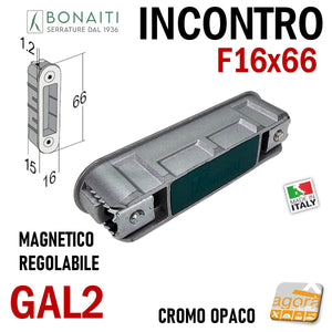 gaccia contropiastra bordo tondo per profili alluminio telai alluminio bonaiti serrature porte magnetiche GAL2
4GAL200095