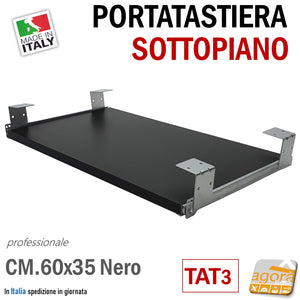 portatastiera per tastiera computer pc sottopiano sotto scrivania piano aggiuntivo estrazione totale professionale largo