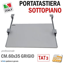 Carica l&#39;immagine nel visualizzatore di Gallery, under-desktop keyboard and mouse holder under-desktop keyboard and mouse computer home office company warehouses professional grey pull-out stand
