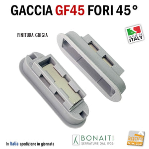 Riscontro Gaccia Bonaiti GF45 Magnetica mm 55x16 Contropiastra per Serrature ITA SMART FORTY