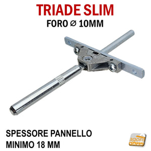 reggimensola a scomparsa per ripiani in legno sospesi mensole in legno sottili triade slim incassato invisibile