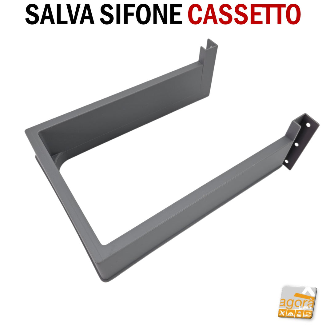 SALVA SIFONE PER CASSETTO RETTANGOLARE CARTER ASOLATO INTERNO salvasifone accessorio cassetto