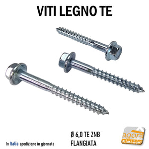 VITI LEGNO TE FLANGIATA TESTA ESAGONO D 6,0X50  6 x 60  diametro 6 x 70 
VITE ZNB CON RONDELLA INTEGRATA testa concava incavata per rondelle inox con guarnizione gomma ermetica per coperture tetti