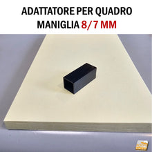 Carica l&#39;immagine nel visualizzatore di Gallery, RIDUTTORE Q8/7 PER MANIGLIA POMOLO PORTA RIDUZIONE 8-7MM PER SERRATURA
