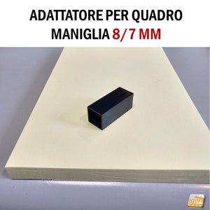 RIDUTTORE Q8/7 PER MANIGLIA POMOLO PORTA RIDUZIONE 8-7MM PER SERRATURA