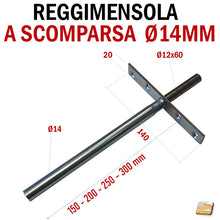 Carica l&#39;immagine nel visualizzatore di Gallery, REGGIMENSOLA A SCOMPARSA REGGIRIPIANO INVISIBILE STAFFA SUPPORTO PER RIPIANI DIAMETRO 14MM MENSOLA RIPIANO PANNELLO A MURO A PARETE SAFFE NESCOSTE
