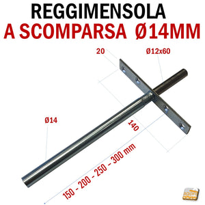 REGGIMENSOLA A SCOMPARSA REGGIRIPIANO INVISIBILE STAFFA SUPPORTO PER RIPIANI DIAMETRO 14MM MENSOLA RIPIANO PANNELLO A MURO A PARETE SAFFE NESCOSTE