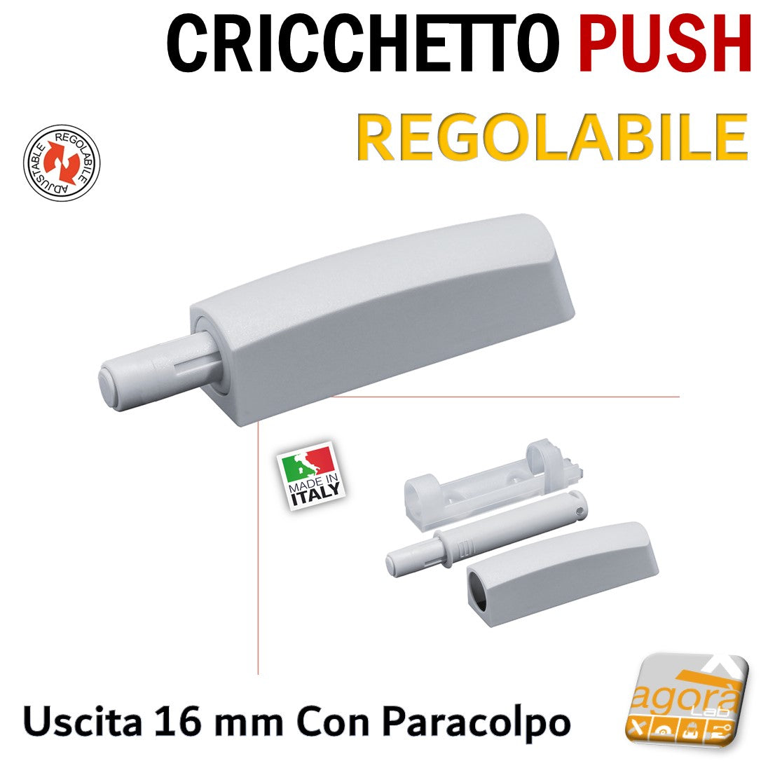 Apertura a Scatto Premi e Apri Push Magnetica con Calamita per