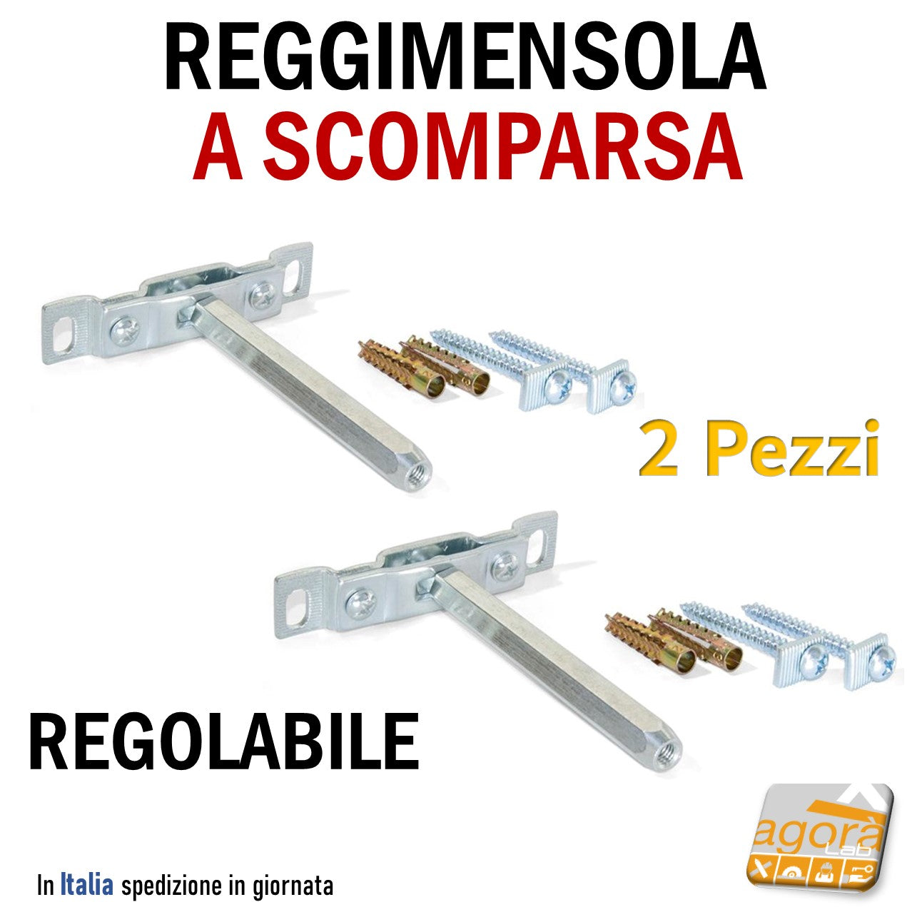 Reggimensola in vetro, legno, acciaio, regolabile e a scomparsa - Würth  Italia