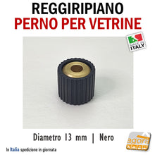 Carica l&#39;immagine nel visualizzatore di Gallery, REGGIRIPIANO REGGIMENSOLA PERNO DIAMETRO 13MM NERO
