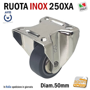 ruote fisse avo inox 250xa art. 22250A0050XOG 24336