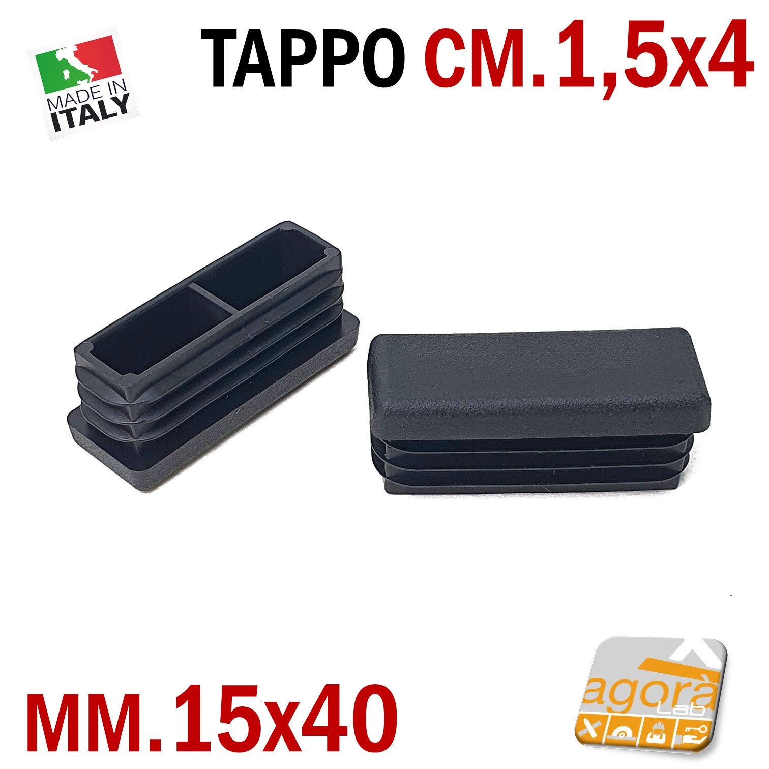 Tappo plastica rettangolare Medal RT