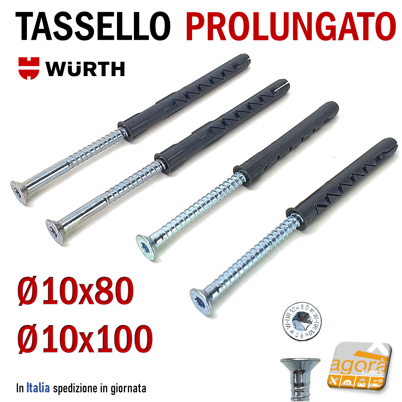 Tassello da muro Fischer Fixings in Acciaio M6