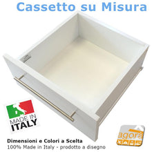 Carica l&#39;immagine nel visualizzatore di Gallery, CASSETTO AGGIUNTIVO ARMADIO SU MISURA X MOBILE  BOX DIMENSIONI E COLORE A SCELTA IN KIT
