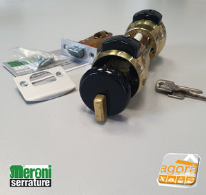 PRIZE-OPEN DOOR LOCK WITH KEY MERONI TB-60 E60 BRASS 13 US3 OFFICE ENTRANCE