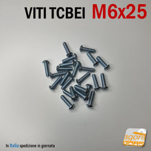 Load image into Gallery viewer, vite viti tcbei con incasso a brugola zincate bianche filetto M6 screws allen screws
